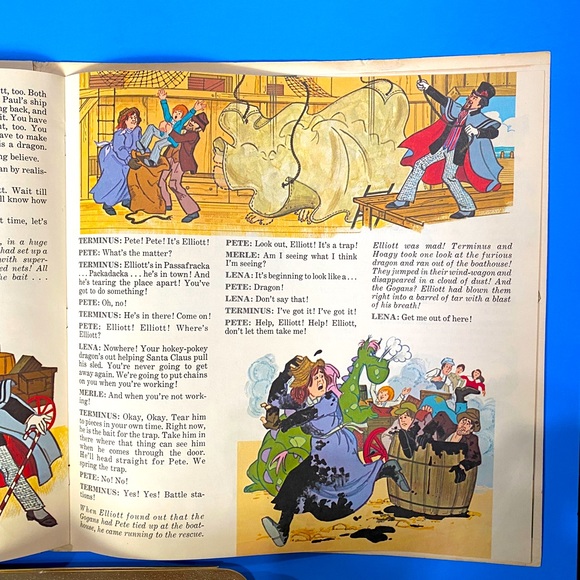 WALT DISNEY PETE’S DRAGON VTG 1977 DISNEYLAND STORYTELLER VINYL RECORD & BOOK - Picture 15 of 16